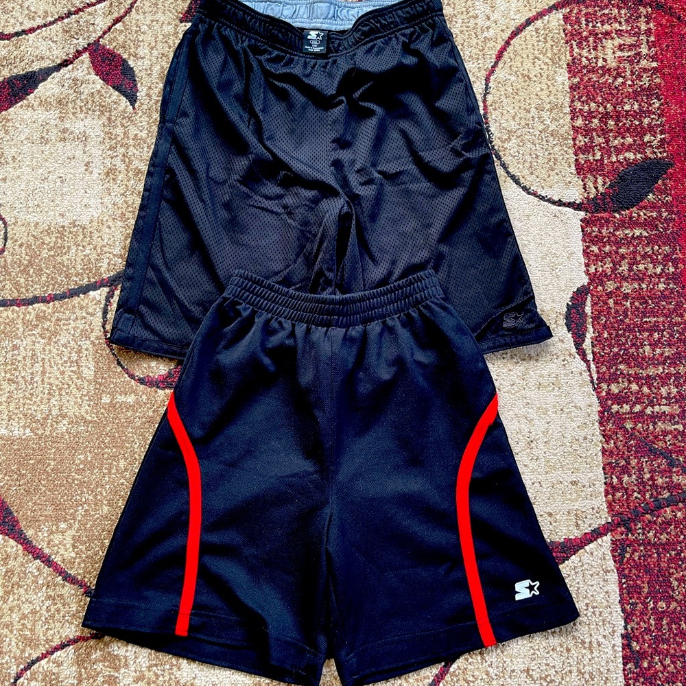 Youth Boys Starter Athletic Shorts Lot 2 Pair size Medium Large